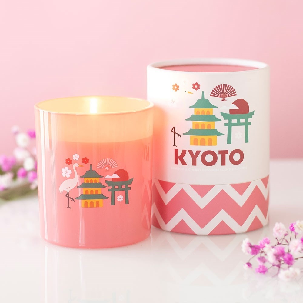 Something Different - Kyoto Bamboo & Cherry Blossom Bougie Parfumée - Rose